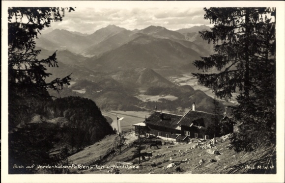 Kaiserthal in Tyrol, Vorderkaiserfelden accommodation hut of the Oberland section, mountains