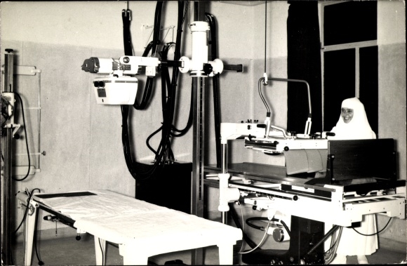 Postcard Luanda Angola, X-ray department in the hospital