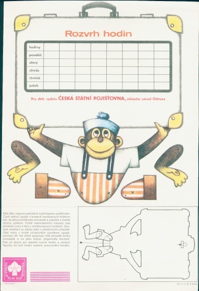 Timetable Jumping Jack for Crafting