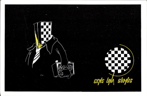 Artist Postcard Jovan Prokopijević, Gens una sumus, We are one nation, Yugoslavia