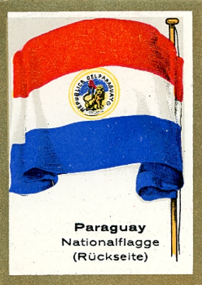 Collection picture flag pictures flags d. non-European countries No. 331, Paraguay, national flag