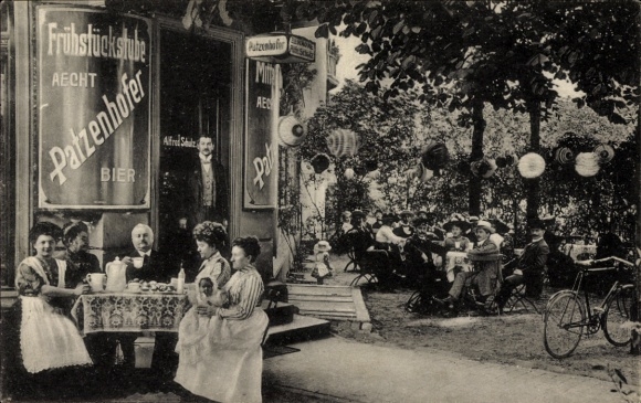 Postcard Berlin Steglitz Groß Lichterfelde, Frühstückstube Patzenhofer