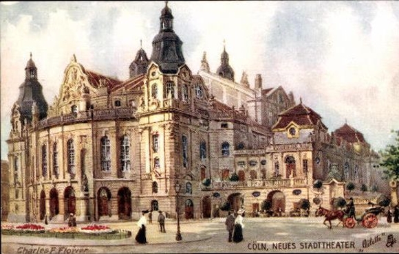 6 artists' PCs in envelope Cologne III, by Charles Flower Oilette series