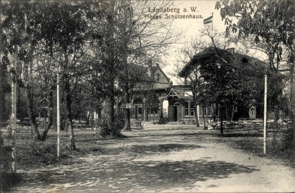 Postcard Gorzów Wielkopolski Landsberg an der Warthe East Brandenburg, New Shooting Range