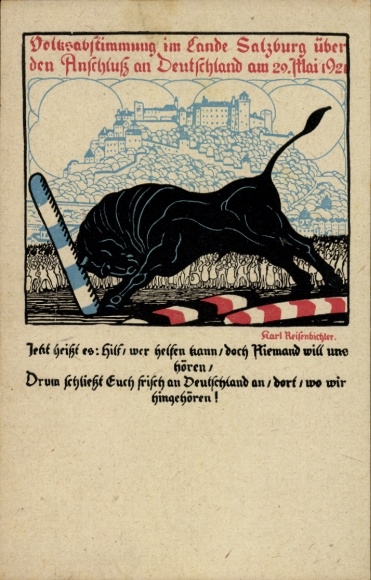 Artists' Academy Salzburg, Referendum on the Anschluss to Germany, May 29, 1921