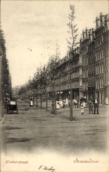 Postcard Amsterdam Nordholland Netherlands, Kinkerstraat