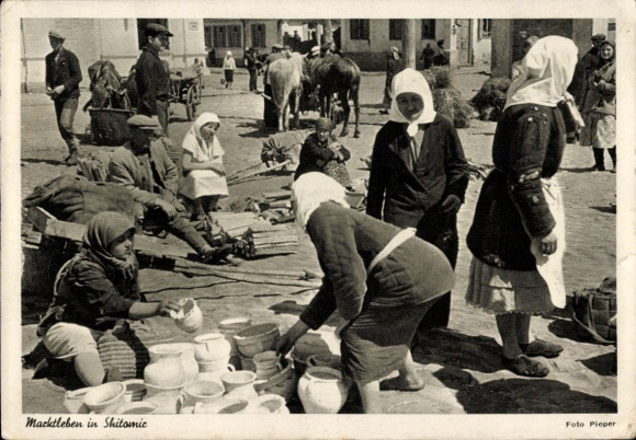 Postcard Zhytomyr Zhytomyr Ukraine, Market life