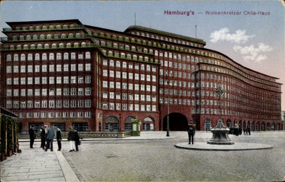 Postcard Hamburg, Chile House