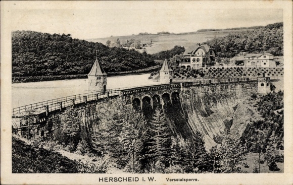 Herscheid in the Sauerland region, Versetal Dam