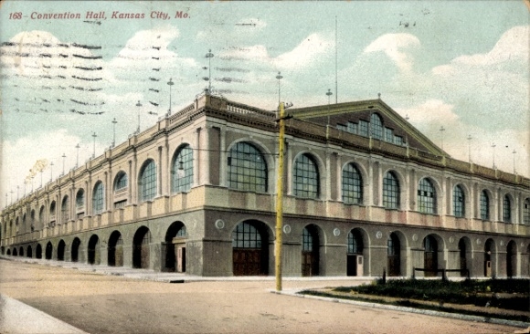 Postcard Kansas City Kansas USA, Congress Hall