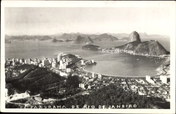 Rio de Janeiro, Brazil, panorama of mountains, water, cityscape