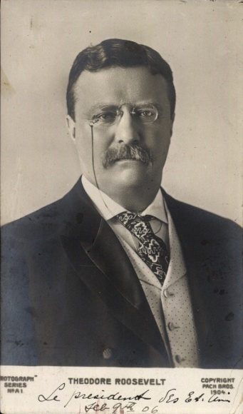 Postcard Theodore Roosevelt, President of the United States