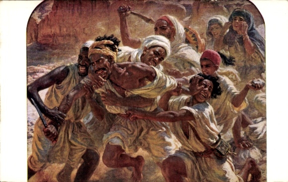 Artist Postcard Dinet, The Angry One