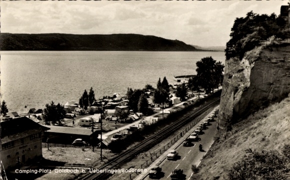 Postcard Goldbach Überlingen am Bodensee, camping site