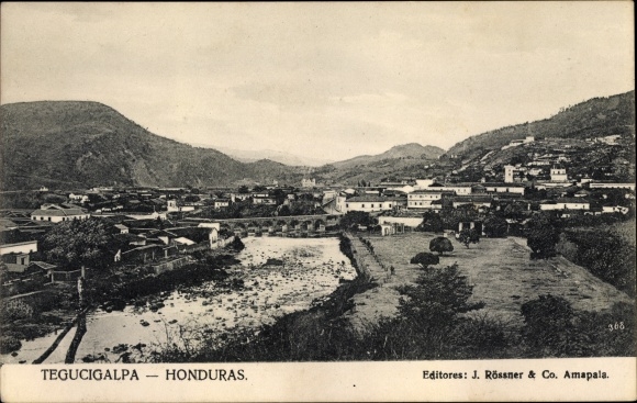 Postcard Tegucigalpa Honduras, View of the Place