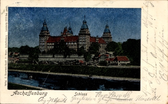 Luna Postcard Aschaffenburg in Lower Franconia, Castle