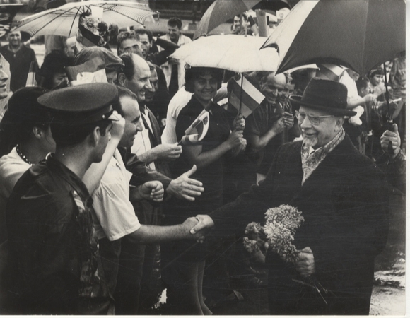 Original photo by Hans-Joachim Spremberg, state visit of Walter Ulbricht to Sofia / Bulgaria, 1967