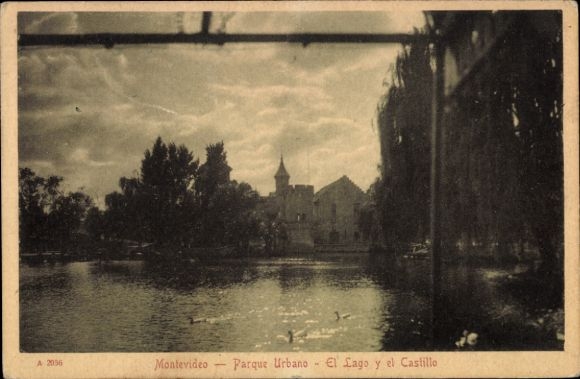 Montevideo, Uruguay, Parque Urbano, El Lago, the castle, water, trees, ducks