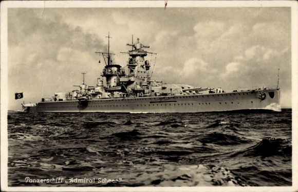 German warship, Admiral Scheer, armored ship, Kriegsmarine