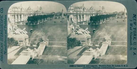 Stereo photo St Louis Missouri USA, World's Fair