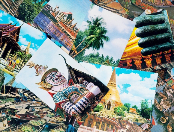 191 Postcard Thailand Asia, small format, Bangkok