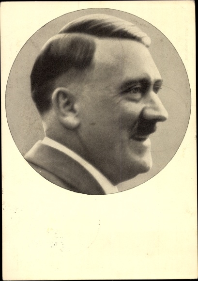 Postcard Führer and Reich Chancellor Adolf Hitler, men of the time 91