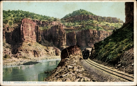 Postcard Colorado United States, Grand River Canyon