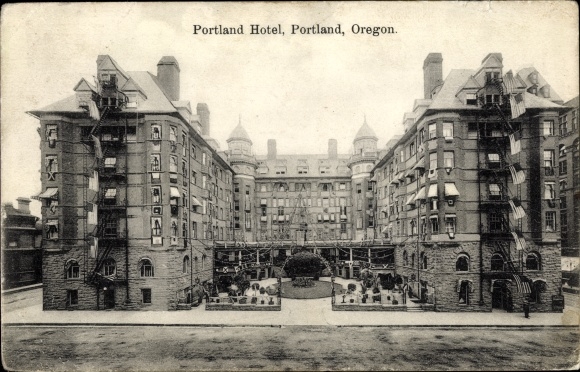 Postcard Portland Oregon USA, Portland Hotel
