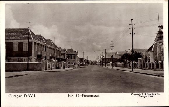 Postcard Curaçao Netherlands Antilles Caribbean, Pietermaai