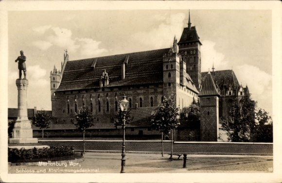 Marienburg Castle, Malbork, West Prussia, West Prussia, plebiscite monument