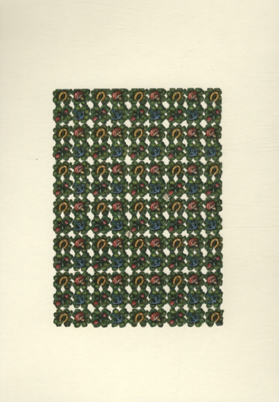 Wafer Block Clover Leaves with Horseshoes, Lucky Mushrooms and Ladybugs, approx. 17 x 12 cm