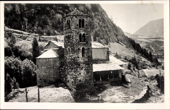 Postcard Canillo Andorra, Sant Joan de Caselles, Katholische Kirche