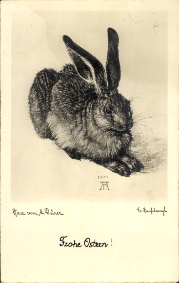 Artist Albrecht Dürer, Young Hare, Easter
