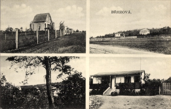 Postcard Březová Pirkenhammer Region Karlovy Vary, Various views of landscape, buildings
