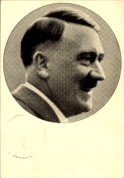 Passepartout AK Führer and Reich Chancellor Adolf Hitler, Portrait, Men of the Time No. 91