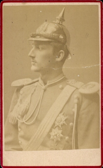 CdV Prince Carl of Sweden, portrait in uniform