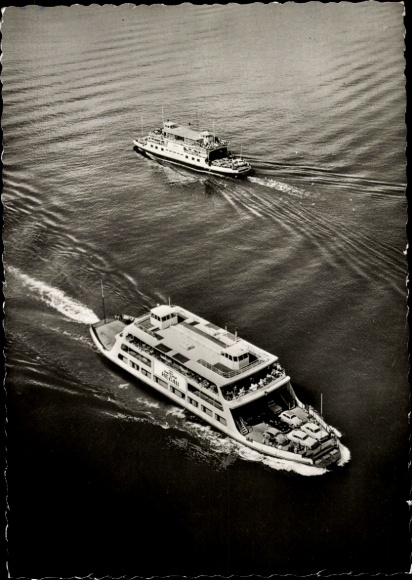 Lake Constance, ferries, aerial view