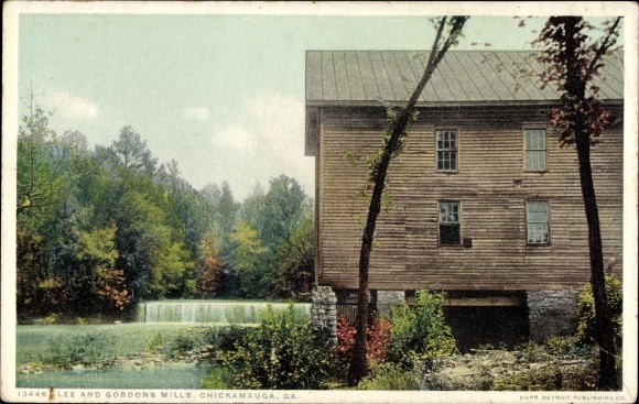 Postcard Chickamauga Kentucky USA, Lee and Gordons Mills