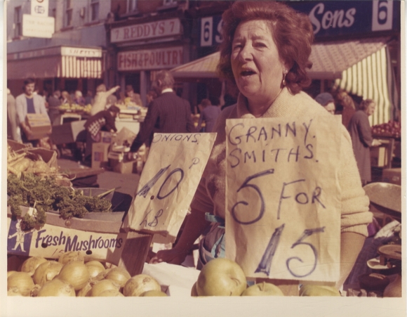 Original photo by Hans-Joachim Spremberg, Northern Ireland, Glasgow, weekly market, around 1976