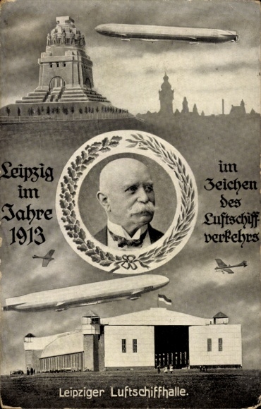 Leipzig University, Monument to the Battle of the Nations, Airship Hangar, Count von Zeppelin