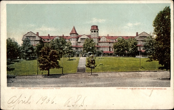 Postcard Lookout Mountain Tennessee USA, Lookout Inn