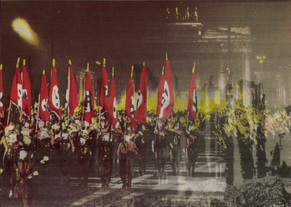 3D Postcard Berlin 1933-1945, Never Again Fascism, Planning Collective No. 1 Berlin, Photomontages P. Voigt