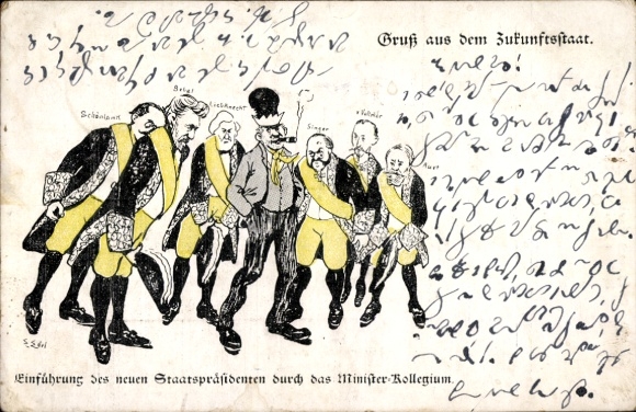 Chromo-Litho Future State, Introduction of the new President by the College of Ministers