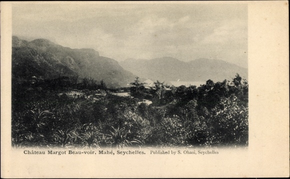 Postcard Seychelles, Chateau Margot Beau voir, landscape