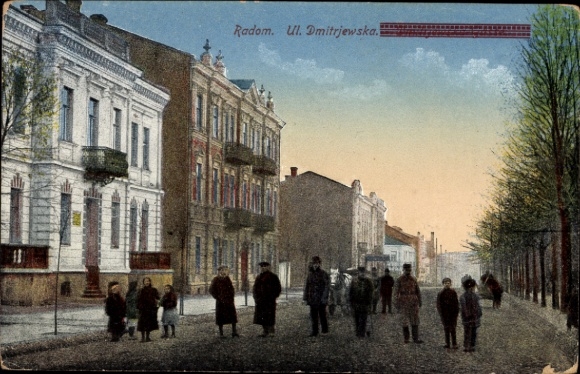 Postcard Radom Poland, Ulica Dmitrjewska