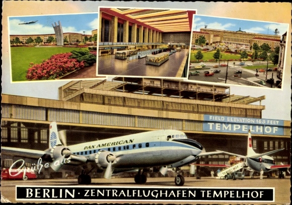 Berlin Tempelhof Airport, passenger plane, Pan American