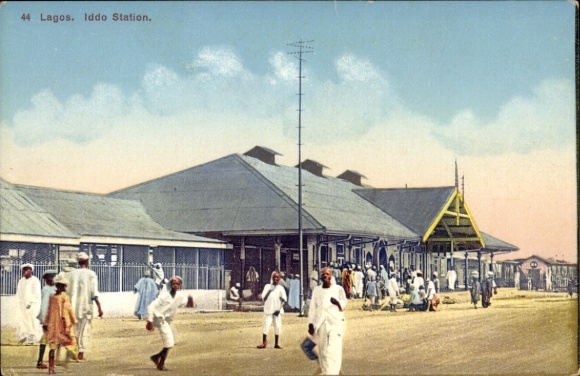 Postcard Lagos Nigeria, Iddo Railway Station