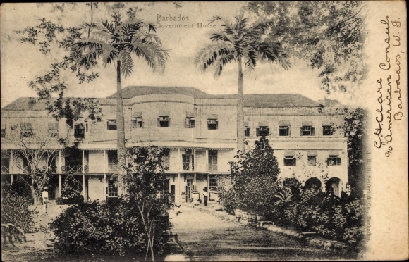Postcard Barbados, Government House
