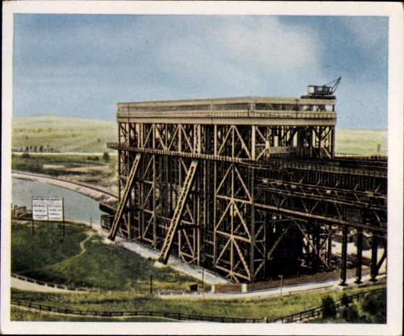 Collector's picture The Post-War Period No. 234, March 1934, Niederfinow ship lift, inauguration