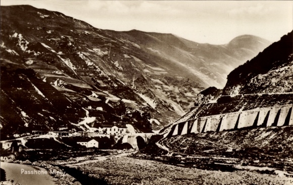 Postcard Caucasus, Mlety Pass on the Georgian Military Road